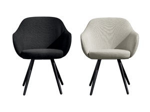 CADIRA - Upholstered fabric chair with armrests _ Sovet italia